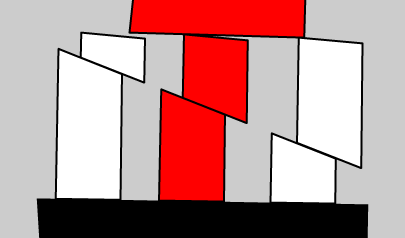 Tre Pezzi - 3 Slices: fisica, disegno col mouse, forme, tagliare