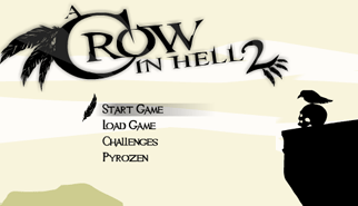 A Crow in Hell 2: tragitto, ostacoli, animali, uccelli, corvo