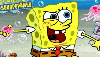 Spongebob - Anchovy Assault: spongebob, cartoons, lancio in lungo