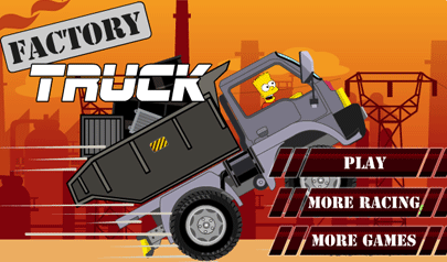 Bart Factory Truck: simpson, cartoons, truck, carico, tragitto