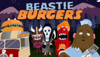 Chiosco per Mostri - Beastie Burgers: bancone, panini, hamburger, simulazione