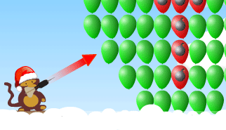 Bloons Xmas Edition: natale, bloons, palloncini, animali, scimmie