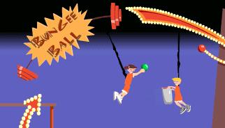Gioca a Bungee Ball - Centra il Cestino
