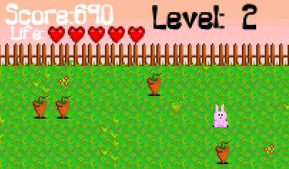 Bunny Bunny Boom: conigli, pixel, reazione a catena, carote