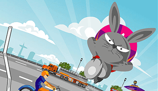 Bunny Heaven: pasqua, animali, conigli, frog, schivare