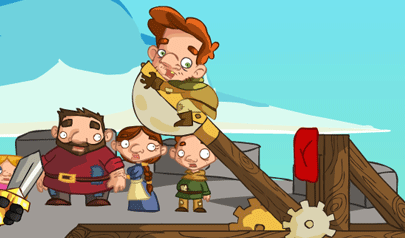 La Catapulta - Catapult Madness: catapulta, lancio in lungo