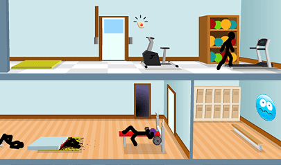 ClickDEATH - Gym: stickman, eventi, clickdeath, punta e clicca