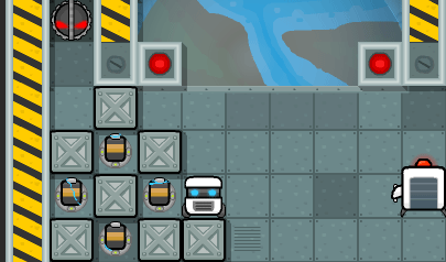 Cube Droid Save the Galaxy: robot, sokoban, spazio