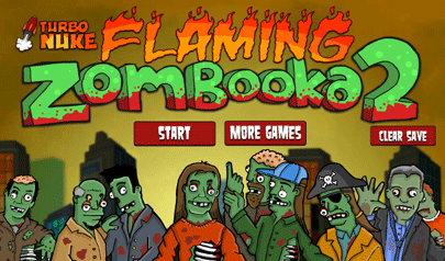 Flaming Zombooka 2: zombie, cannone, bersaglio