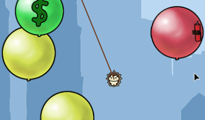 Il Riccio - Grapple Hog: palloncini, salita
