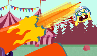 Happy Tree Friends Hare Trigger: cannone, cartoons, cartoon network, lancio in lungo, splatter