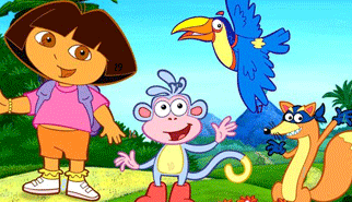 I Numeri - Hidden Numbers Dora: bambini, numeri, aguzza vista