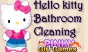 Hello Kitty Bathroom Cleaning