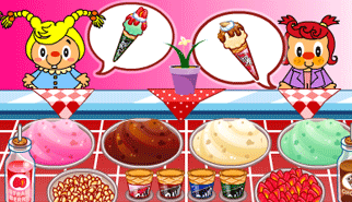 Ice Cream Shop: gelati, bancone, estate