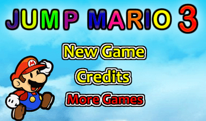 Jump Mario 3: super mario, piattaforme, stelle
