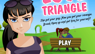 Il Triangolo - Love Triangle: naughty, amore, bacio
