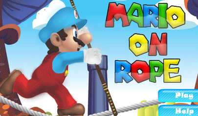 Mario on Rope: equilibrio, super mario, bambini