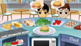 Panini - Merry Burger: bancone, panini, cooking, fastfood