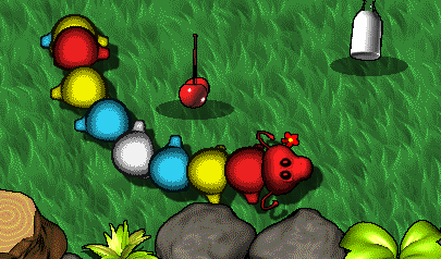 Motley Mutant Worm: snake, zuma, gruppi colorati