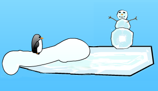 Penguin With Bow Golf: animali, pinguini, arco