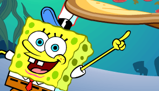 SpongeBob's Pizza Toss: spongebob, consegne, bicicletta, pizza