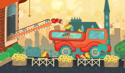 Pizza Truck: consegne, carico, truck, pizza, tragitto