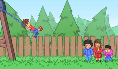 L'Altalena - Pogo Swing!: lancio in lungo, tiro