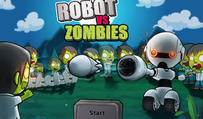 Robot Vs Zombies: robot, zombie, tiro