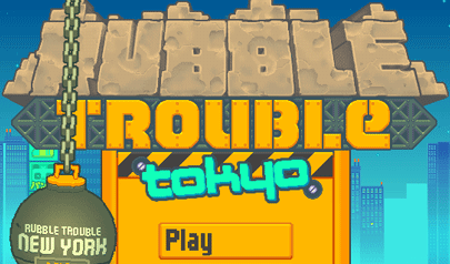 Rubble Trouble Tokyo: strutture, bombe, esplosione, demolire, dinamite