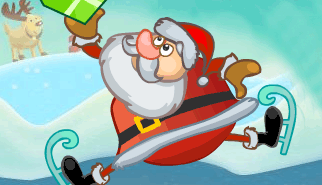 Santa Gift Jump: natale, babbo natale, regali, neve