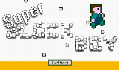 Super Block Boy: arcade, pixel, uscita