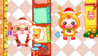 Il Negozio di Natale - Xmas Go Go: babbo natale, bancone, regali