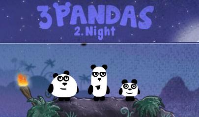 Gioca a 3 Pandas 2 - Night