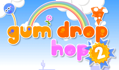 Gum Drop Hop 2: avventura scorrevole, piattaforme, platform, due giocatori