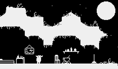Un Altro Giorno - Just Another Day: avventura scorrevole, platform, bianco e nero, pixel