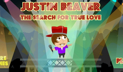Justin Beaver: punta e clicca, vip