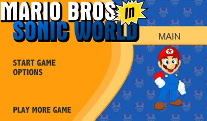 Mario Bros in Sonic World: super mario, avventura scorrevole, sonic, platform
