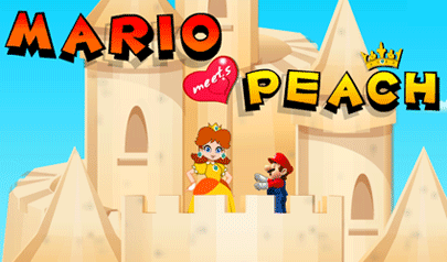 Mario Meets Peach: platform, cartoon, super mario, bambini
