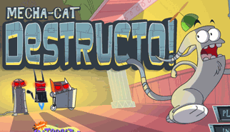 Mecha-Cat Destructo: platform, avventura scorrevole, gatti, topi, robot