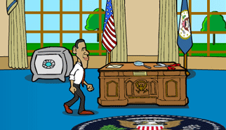 Obama Pigsaw Game: obama, punta e clicca, fuga da una stanza, politici, pigsaw