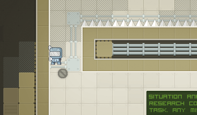Robots Cant Think: platform, robot. pixel