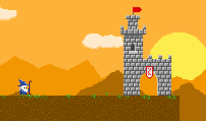 Il Mago - Running Wizard: platform, pixel, riflessi
