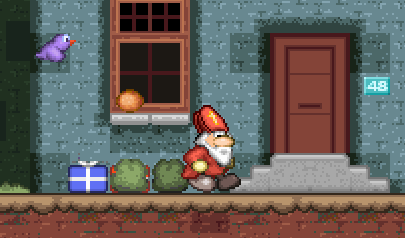 San Nicola - Sinterklaas: babbo natale, regali, platform, pixel