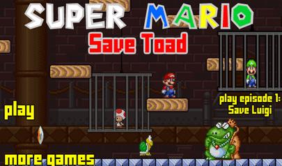 Gioca a Super Mario - Save Toad