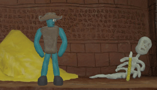 La Tomba - Tomb of  Doom: punta e clicca, archeologia, plastilina