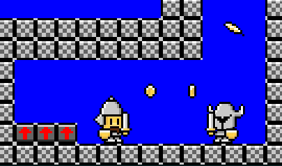 I Due Cavalieri - Two Princes: platform, cooperativi, cavaliere, pixel, uscita