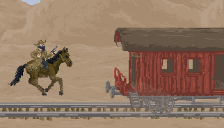 I Banditi - Bandit Gunslingers: cowboy, farwest, azione scorrevole, treni