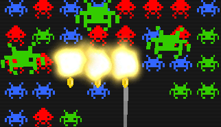 Space Invaders Remake - Combo X999: space invaders, arcade, pixel, space shooting