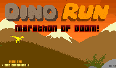 Dino Run - Marathon of Doom: pixel, dinosauri, meteoriti, corsa ad ostacoli