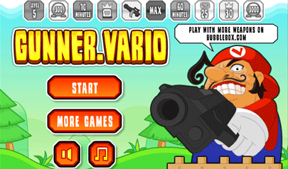 Gunner Vario: difesa, sparatutto, super mario